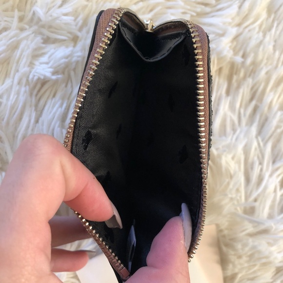 ⚡️SALE NWT Kate Spade Odette Glitter L-Zip Cardcas - Picture 5 of 5